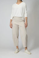 Sahara Ponte Bubble Trouser in Ecru