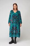 Sahara Winter Paisley Devore Dress Multi