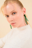 Christina Brampti Earrings S1528 Green Net