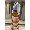 Sara Roka JINNY Long Dress/White Shirt With Multi Print Skirt