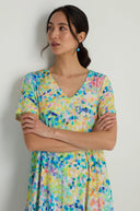 Sahara Summer Confetti Jersey Bubble Dress In Multi
