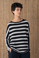 Oska Pullover 621 In Navy Stripe