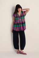Sahara Madras Coloured Check Top