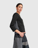 Alembika Short Jacket In Black Mix