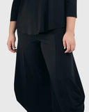 Alembika Black Jersey Balloon Trousers No Pocket