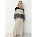 Henriette Steffensen Mixed Top In Cool Colours Grey