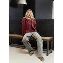 Henriette Steffensen Hooded Cardigan In Bordeaux