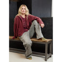 Henriette Steffensen Hooded Cardigan In Bordeaux