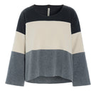 Henriette Steffensen Mixed Top In Cool Colours Grey