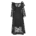 Xenia TREP Self Patterned Dress in Black
