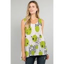 ET Lois Fine Knit Wrap In Lime Multi