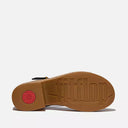 Fitflop Platform Leather/Cork Heeled Ankle-Strap Sandals Black