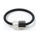 Zsiska Magnetic Bracelet In Black/Silver