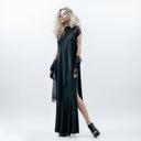 Xenia CRED Black Dress With Spaghetti Straps