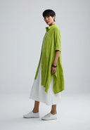 Luukaa Vela Woven Dress In Lime