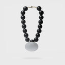 Katerina Vassou Bahar Necklace Black /White Disc