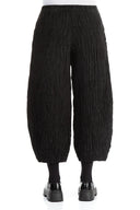 Grizas Crinkle Trouser in Black