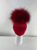 Rabionek Fur Pom Pom Hat In Red