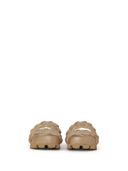 Lofina Sandals Taupe Woven Sliders