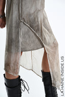 La Haine  Asymmetric Dress in Fango