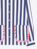 Vilagallo Blue And White Striped Shirt
