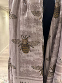 Salisa Queen Bee Scarf In Taupe