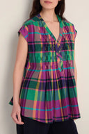 Sahara Madras Coloured Check Top