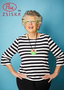 Zsiska Flora Circular Pendant In Green