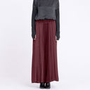Sanctamuerte Asymmetric Top With High Neckline In Red Amethyst