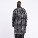 Sanctamuerte Giacca Three Quarter Coat In Ash Grey