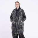 Sanctamuerte Giacca Three Quarter Coat In Ash Grey