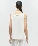 BIZE White A Line Vest Top