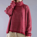 Rundholz High Neck Sweater 539 In Lava Crystal Jacquard