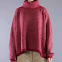Rundholz High Neck Sweater 539 In Lava Crystal Jacquard