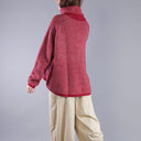 Rundholz High Neck Sweater 539 In Lava Crystal Jacquard