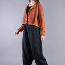 Rundholz Button Cardigan 849 In Bronze Lava Jacquard