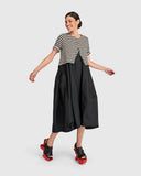 Alembika Short Jacket Dress In Stripes
