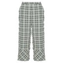 Kozan Trousers White With Black Check