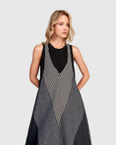 Alembika Sleeveless V-Neck Dress In Darkbar