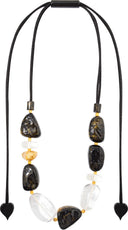 Zsiska Sensi Adjustable Necklace In Black multi