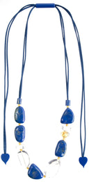 Zsiska  Sensi Adjustable Necklace in Blue/Multi
