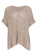 Naya Loose Knit Jumper In Taupe