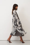 Bize Naxos Kimono Coat In Cloudy Grey