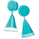 Prue By Zsiska Joy Earrings In Turqu