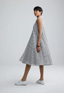 Luukaa Elune Woven Dress In Ash Grey