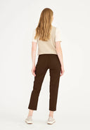 Laurie Piper Regular Crop With Ankle Zip Brown