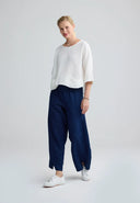 Luukaa Azalea Woven Trouser In Navy Denim