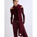 Marella Ensign Knitted Hat in Bordeaux