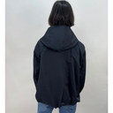 Marella Rising Hooded Short Rain Jacket In Navy