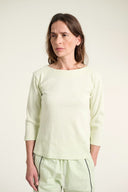 Bitte Kai Rand Three Quarter Sleeve Top In Lime